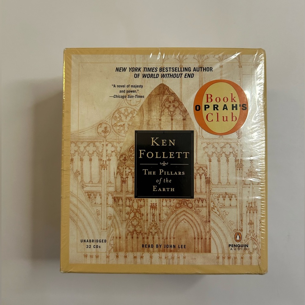 KEN FOLLETT - The Pillars of the Earth - Unabridged 32 CDs (Sealed)